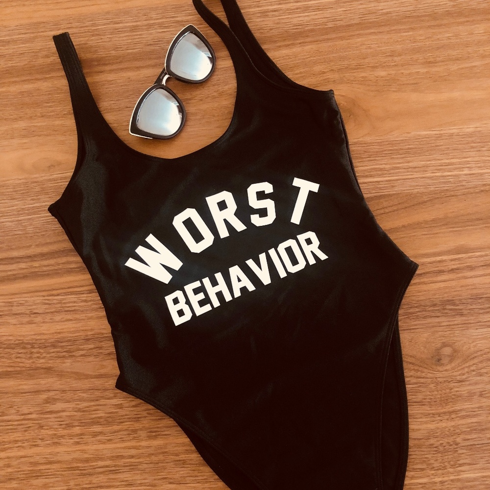 20% off bundles! “Worst Behavior" One-Piece NWOT